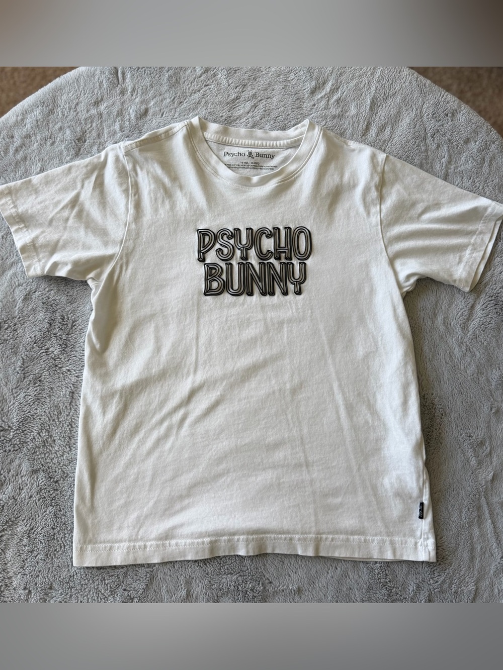 Psycho Bunny White Tee- Kids